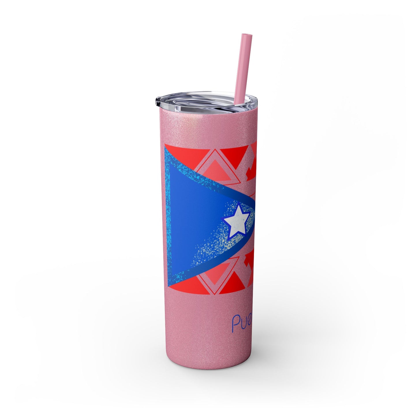 Modern Puerto Rico Tumbler with Straw, 20oz