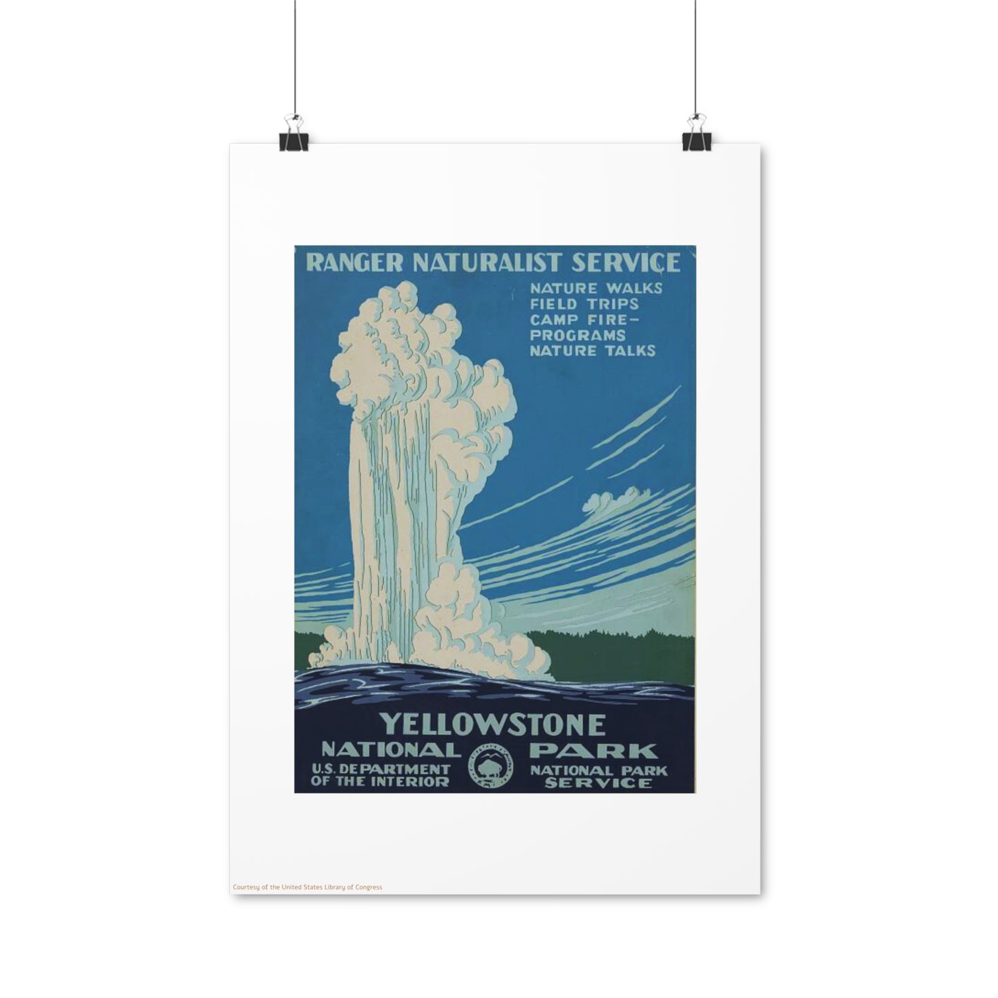 Yellow Stone National Park Vertical Poster EU