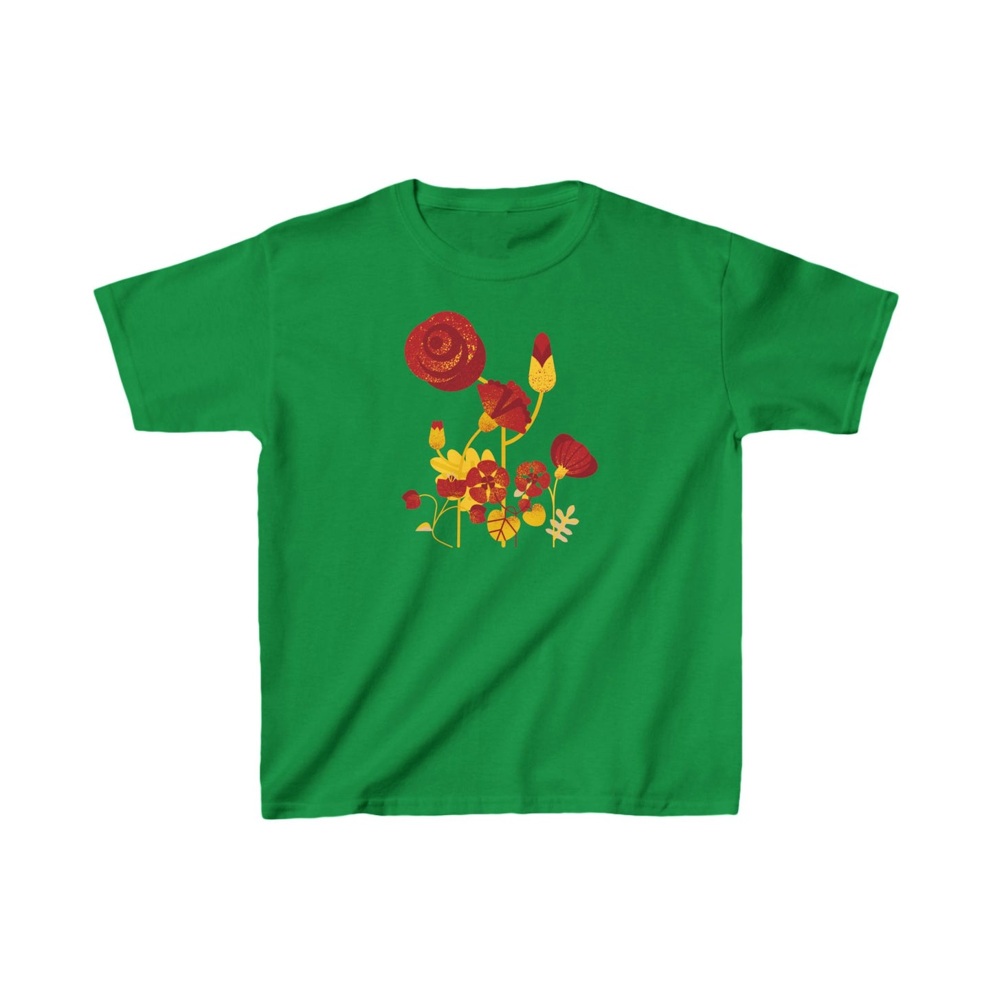 Retro Flowers Kids Heavy Cotton™ Tee