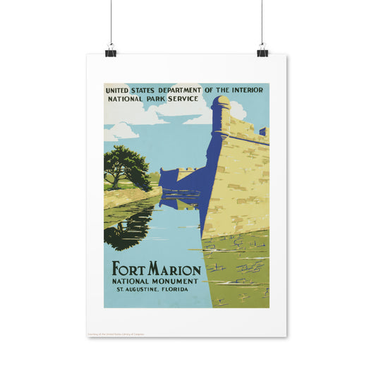 Fort Marion Illustration Vertical Poster EU