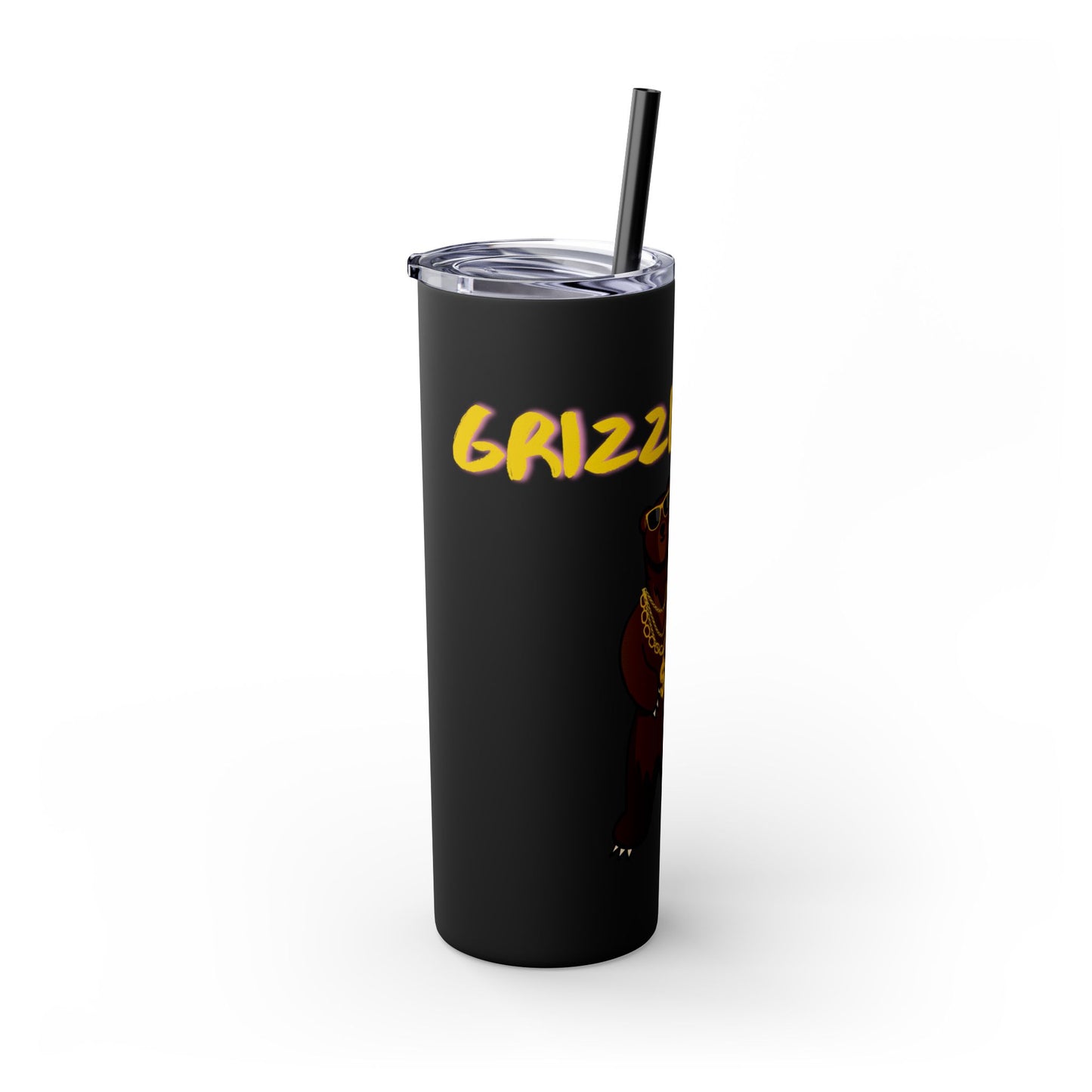 Grizzly Rizz Bear Tumbler with Straw, 20oz