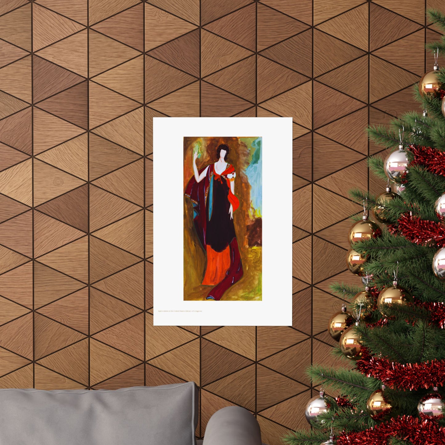 Unknown Lady Painting Vertical Poster