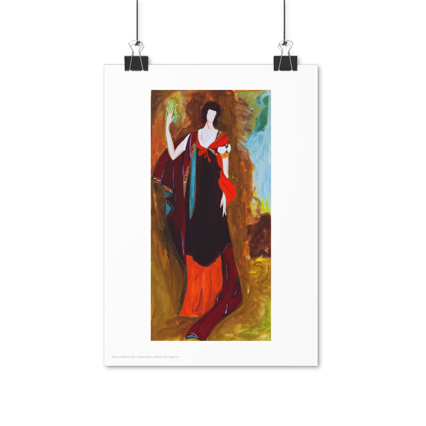 Unknown Lady Painting Vertical Poster EU