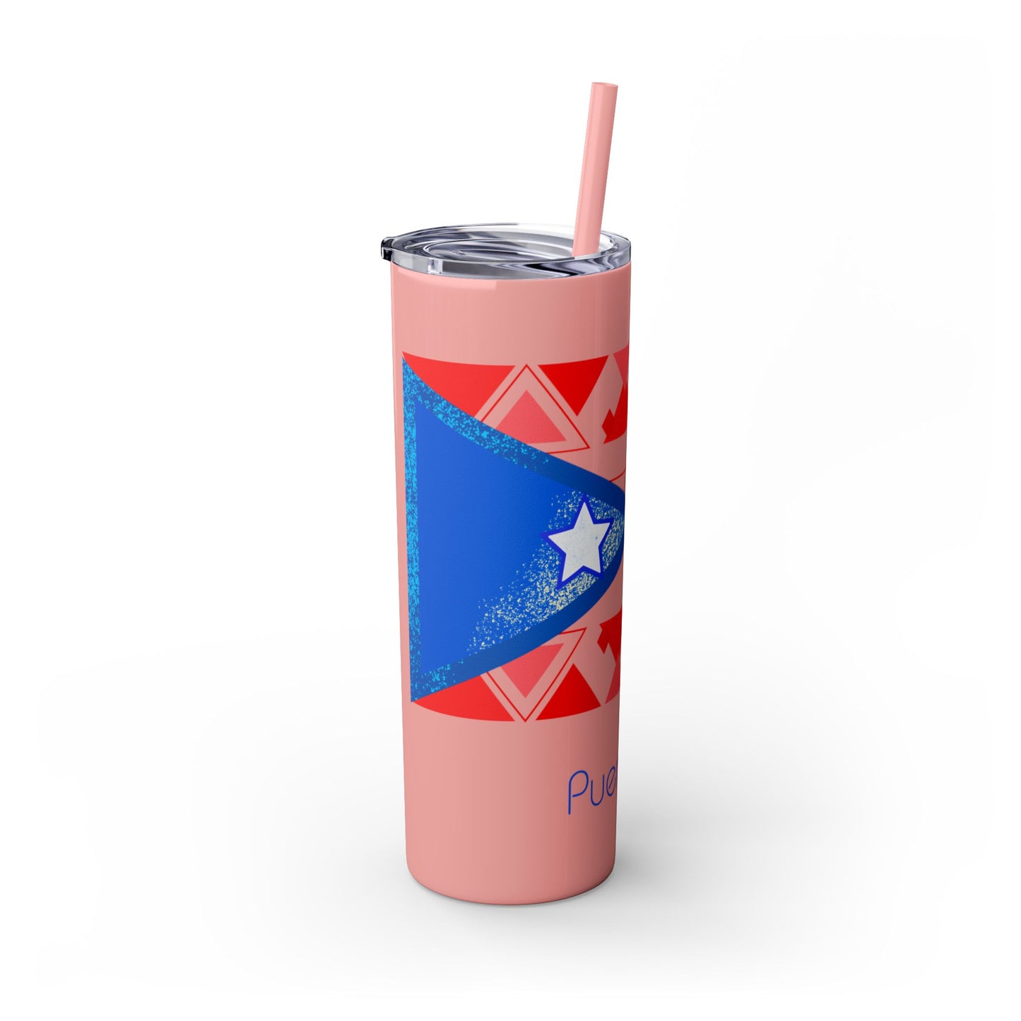 Modern Puerto Rico Tumbler with Straw, 20oz