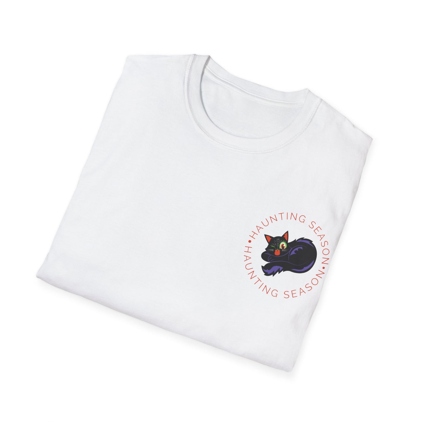 Haunting Cat Unisex Softstyle T-Shirt