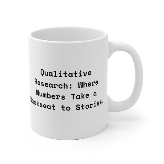 Social Researcher Qualitative Storytelling Mug 11oz EU