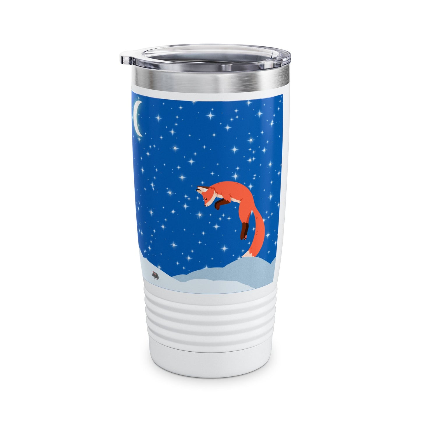 Snow Jumping Fox Ringneck Tumbler, 20oz