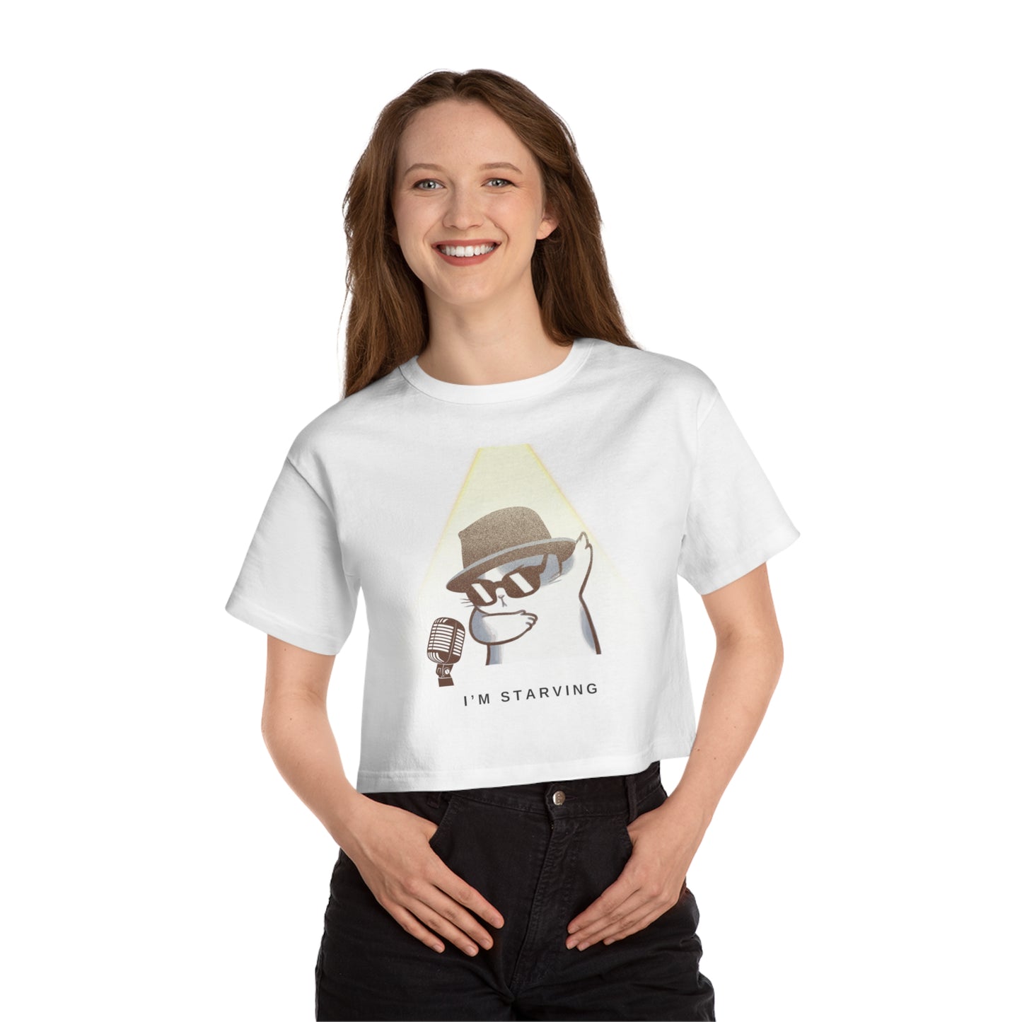 Camiseta corta Heritage Champion para mujer de Blues Cat 