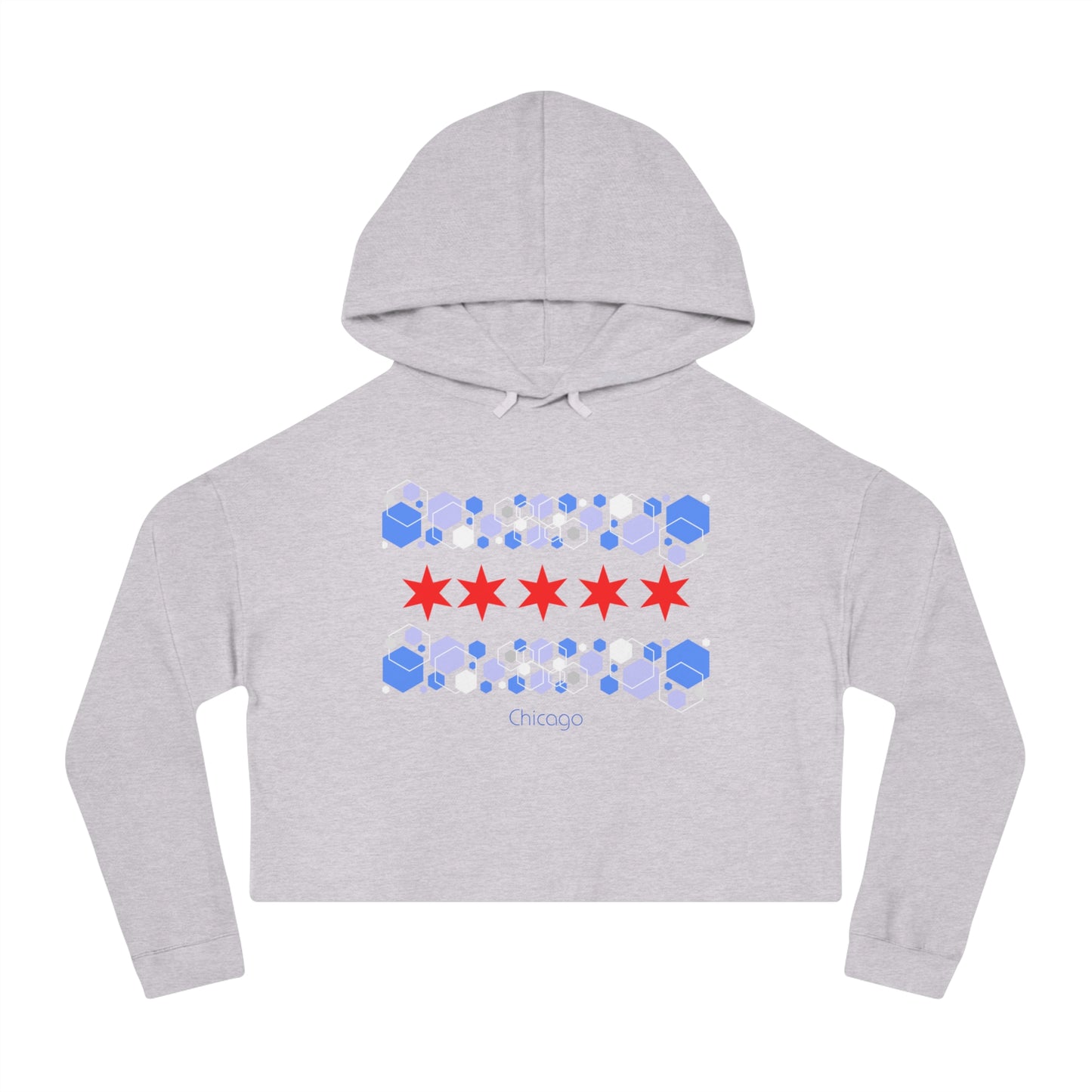 Modern Chicago Women’s Cropped Hooded Sweatshirt