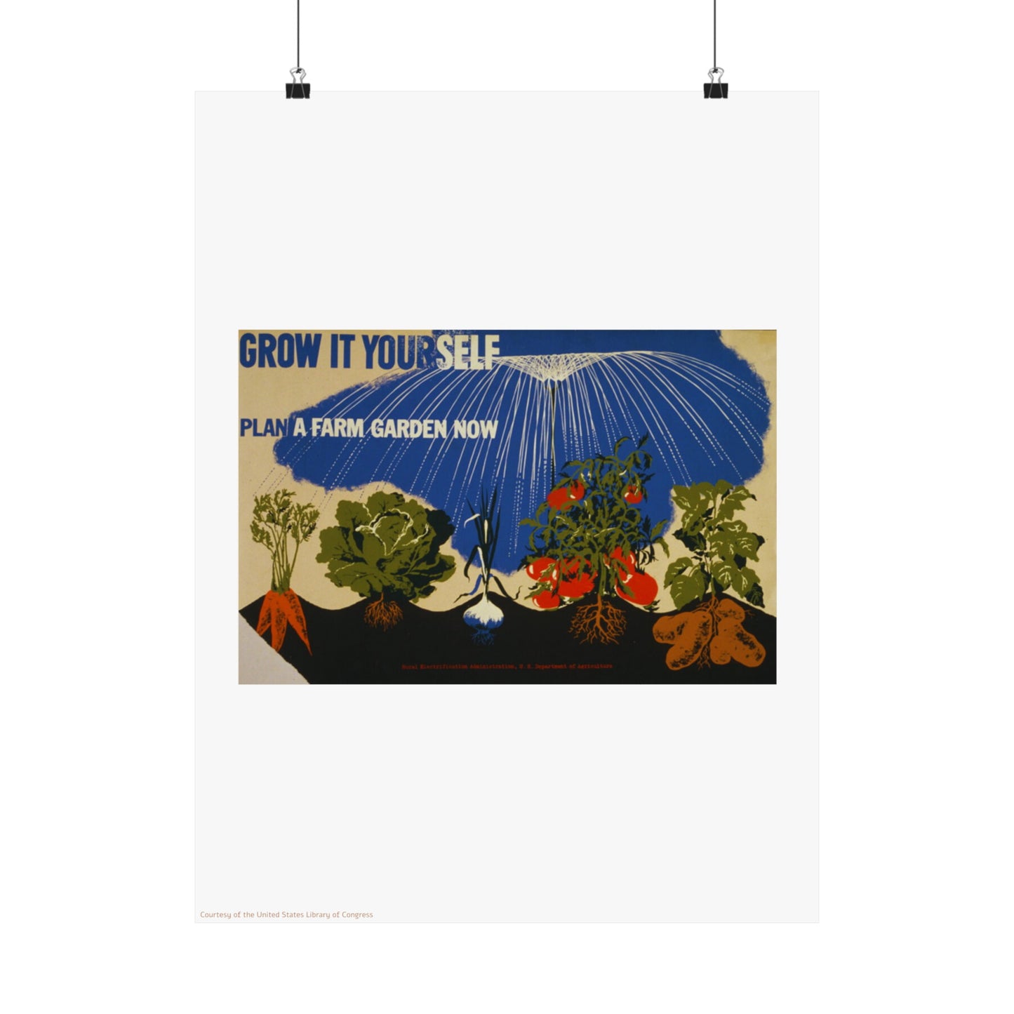 Garden Illustration Vertical Poster