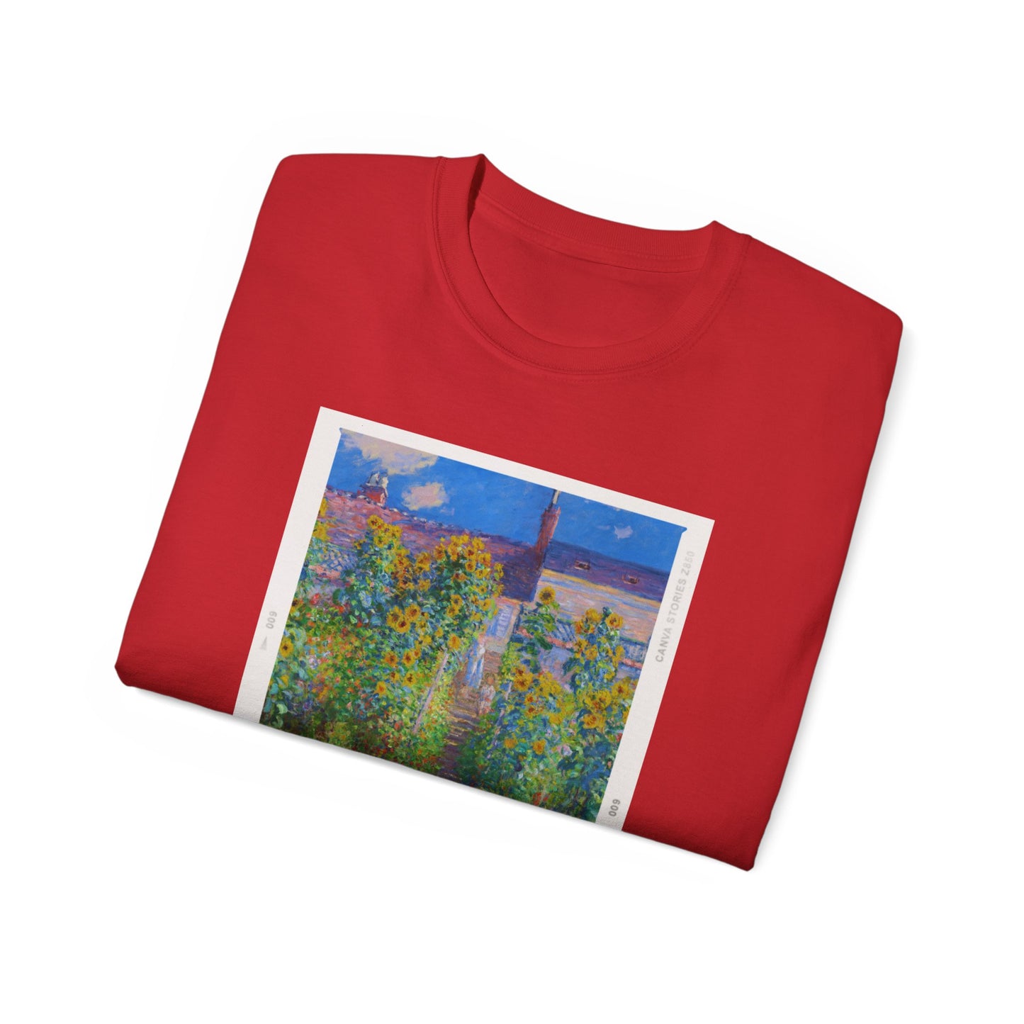 Fotografía de Claude Monet en el jardín de Vetheuil, 1880 Ultra Cotton Tee EU