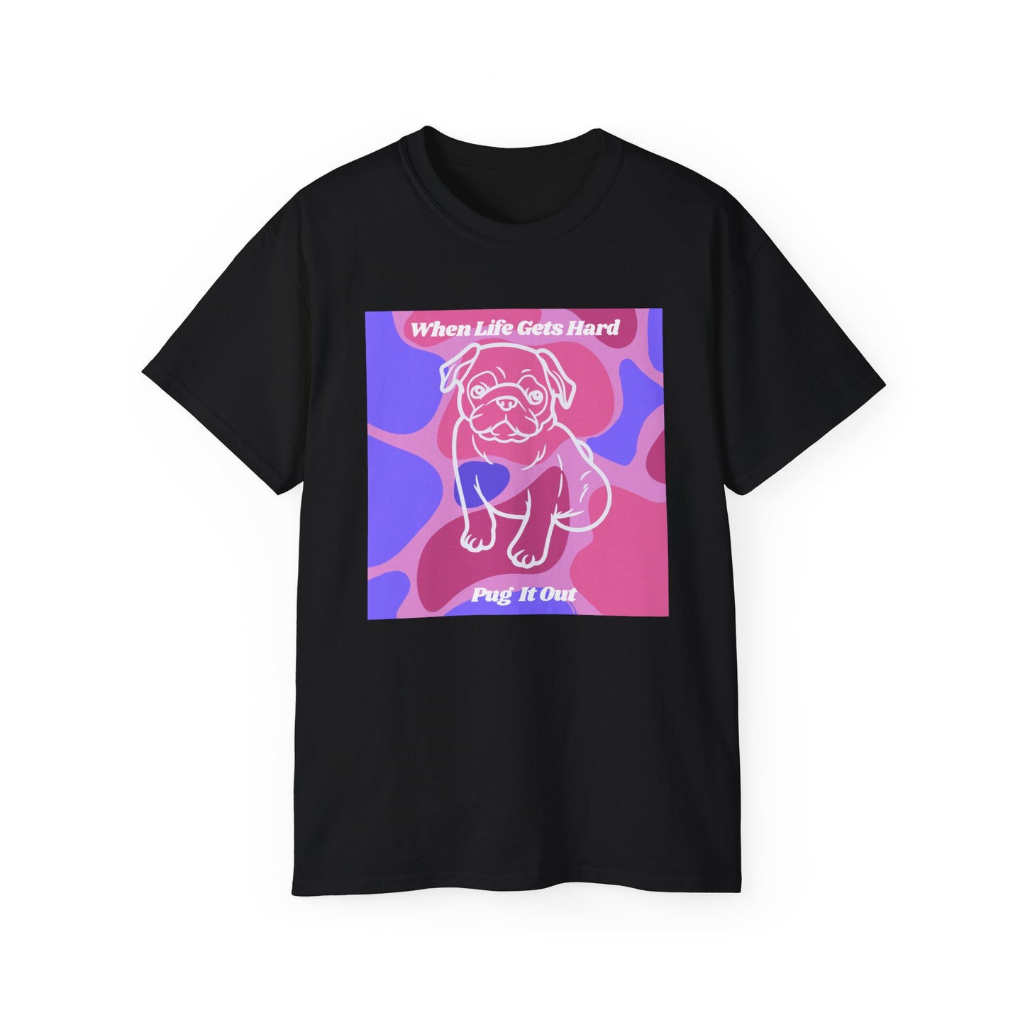 Charming Pug Unisex Ultra Cotton Tee EU