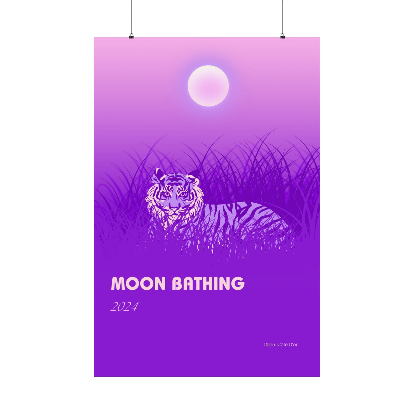 Moon Bathing Vertical Posters