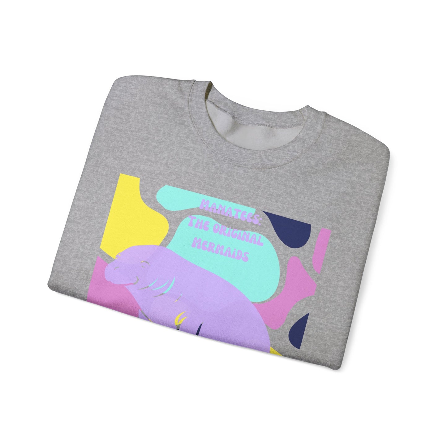 The Original Mermaid Manatee Unisex Heavy Blend™ Crewneck Sweatshirt