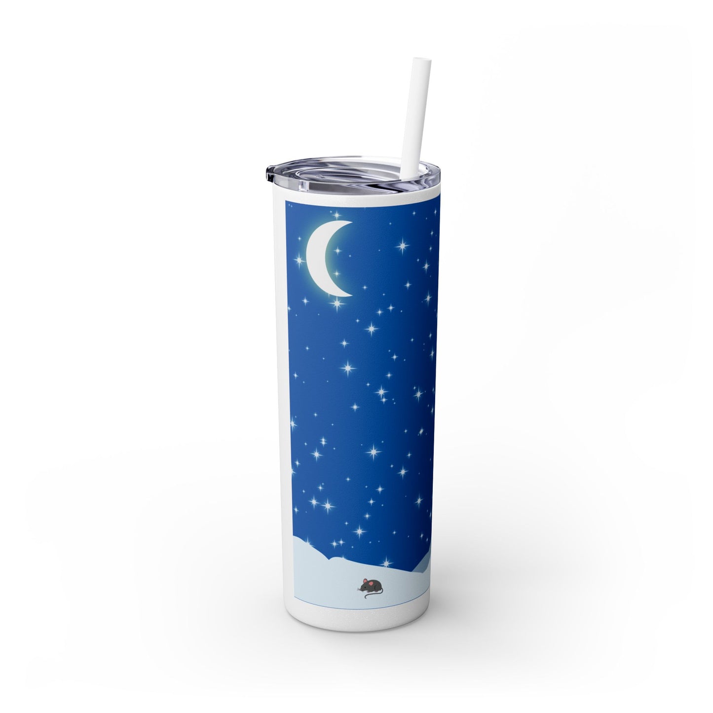 Snow Jumping Fox Tumbler with Straw, 20oz