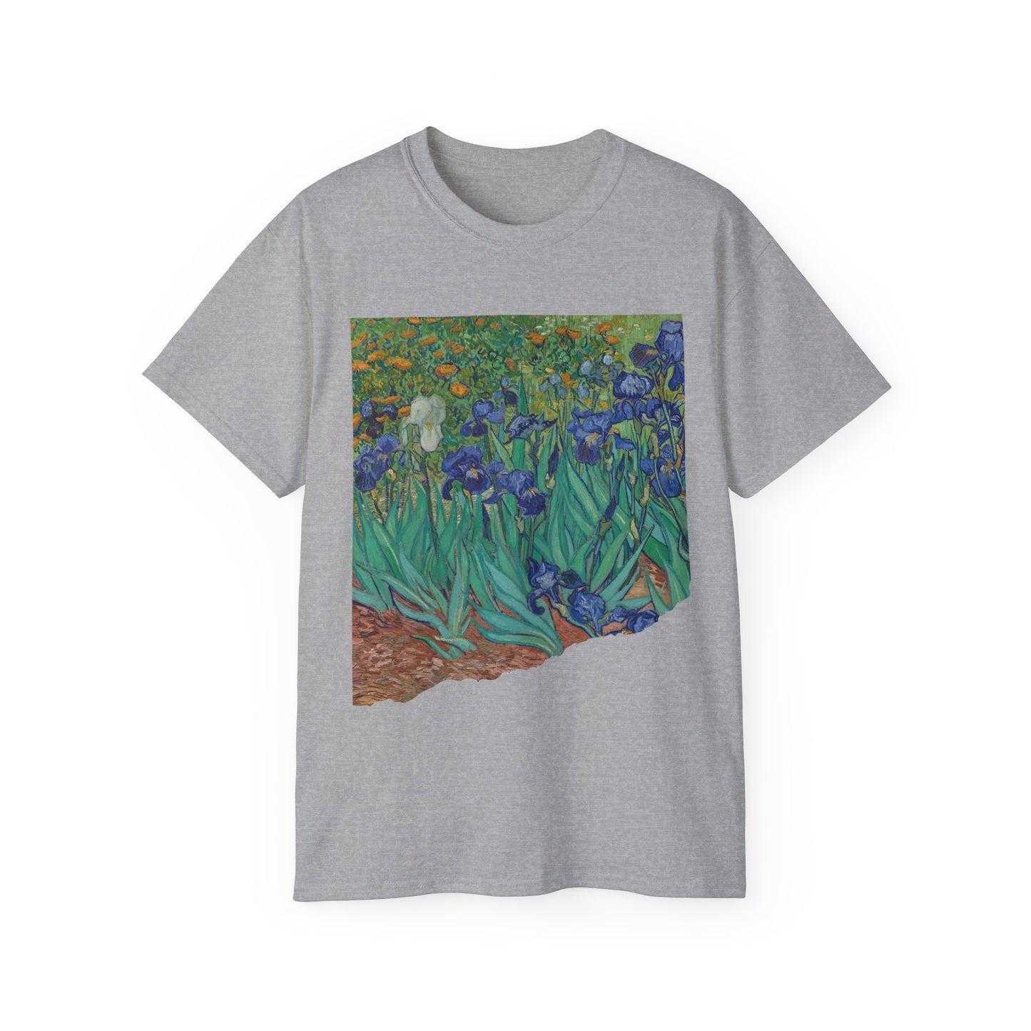 Camiseta unisex de algodón ultrafino con la imagen de los lirios rasgados de Van Gogh, 1889, UE