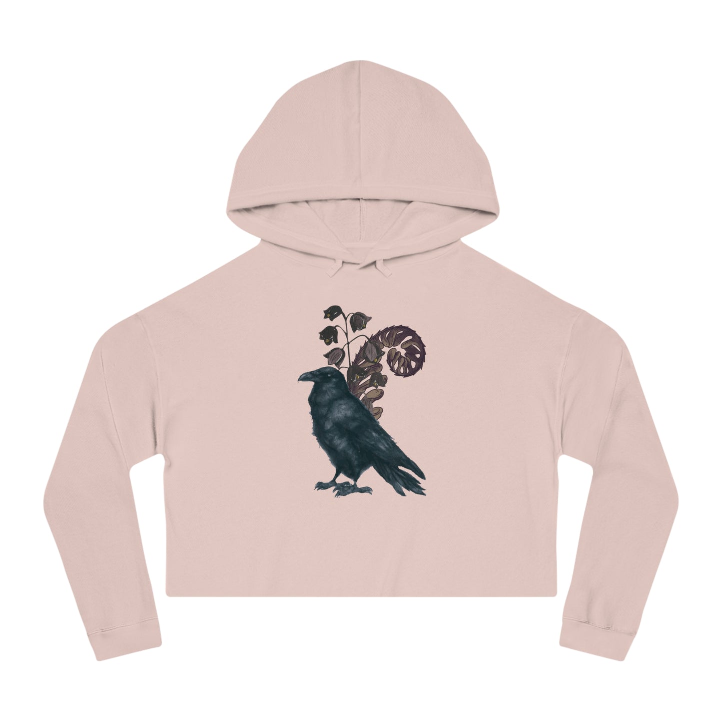 Sudadera corta con capucha para mujer Nevermore