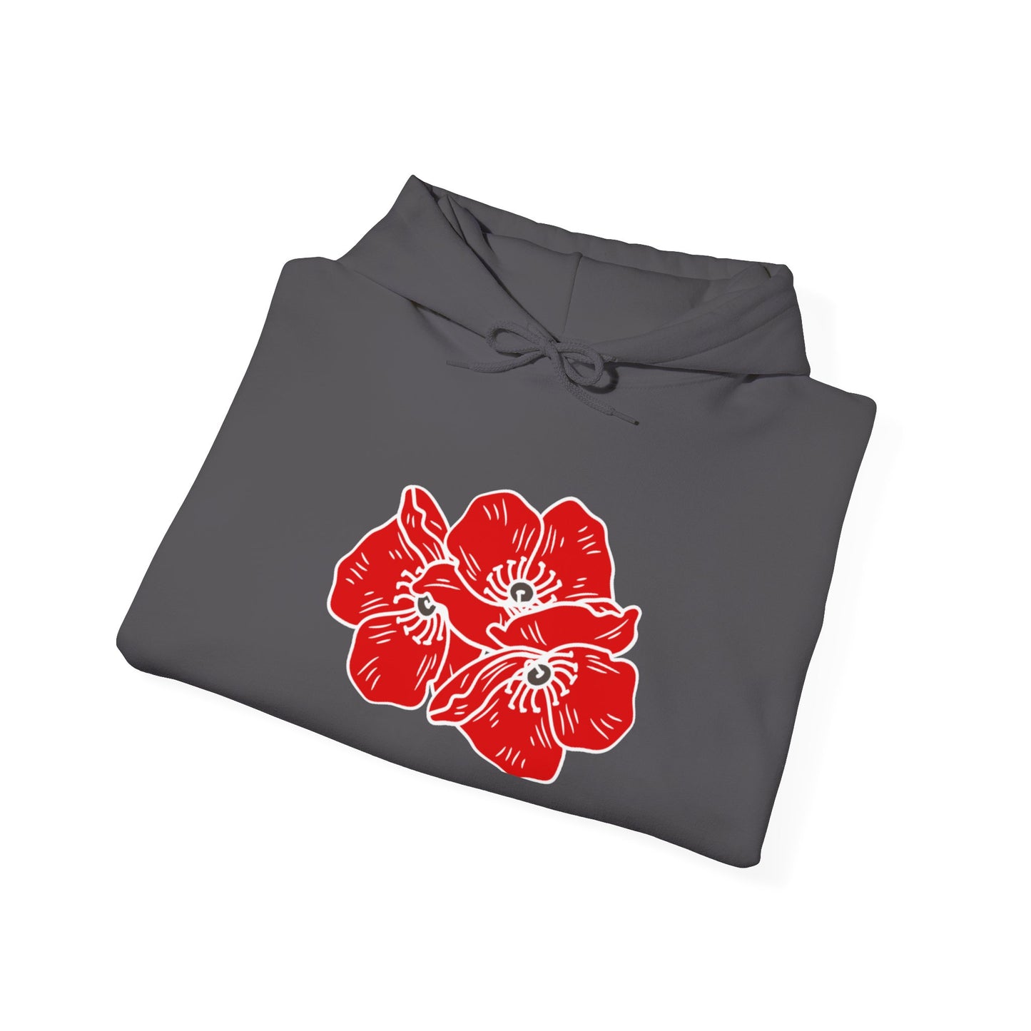 Sudadera con capucha unisex Poppies Heavy Blend™