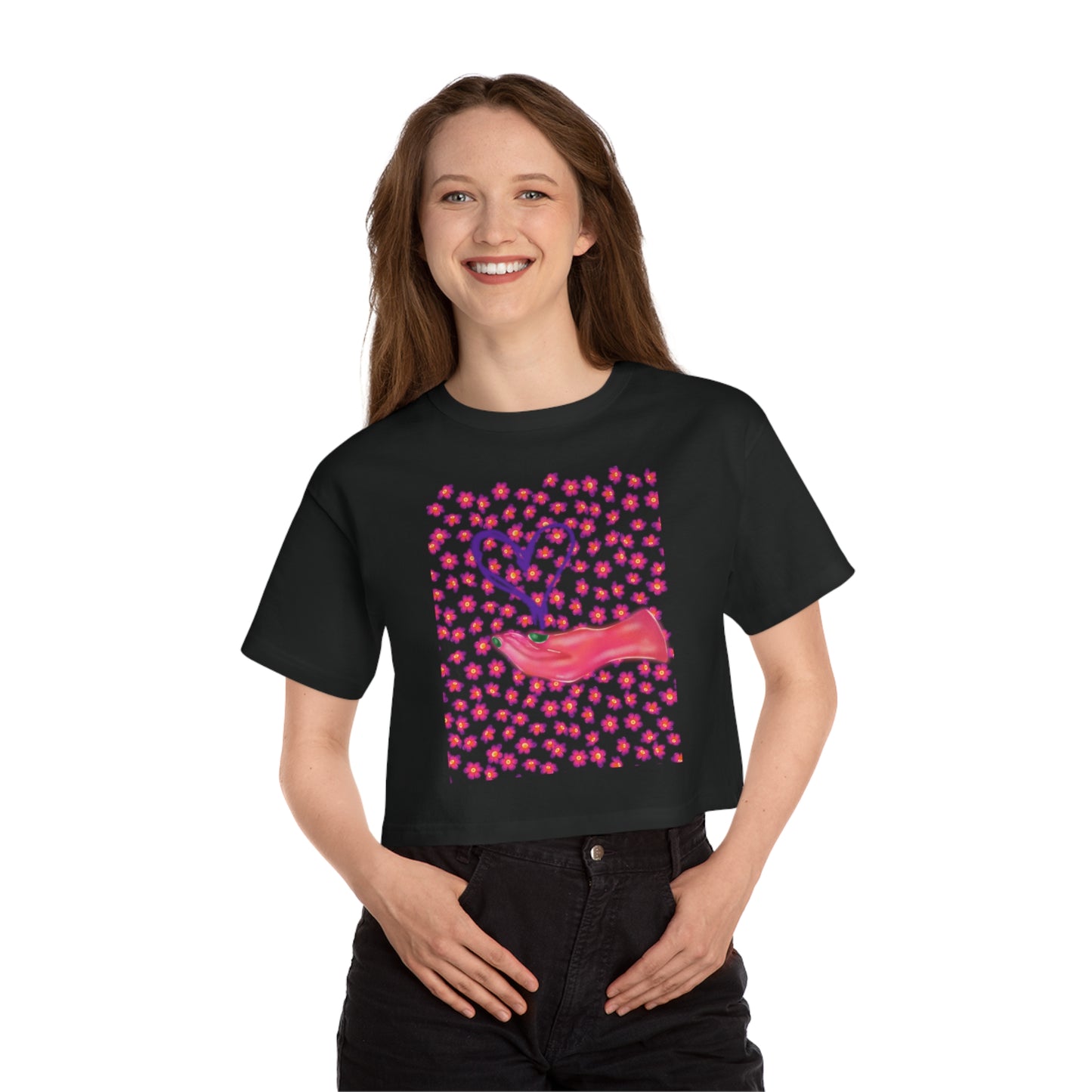 My Heart Champion Women's Heritage Cropped T-Shirt