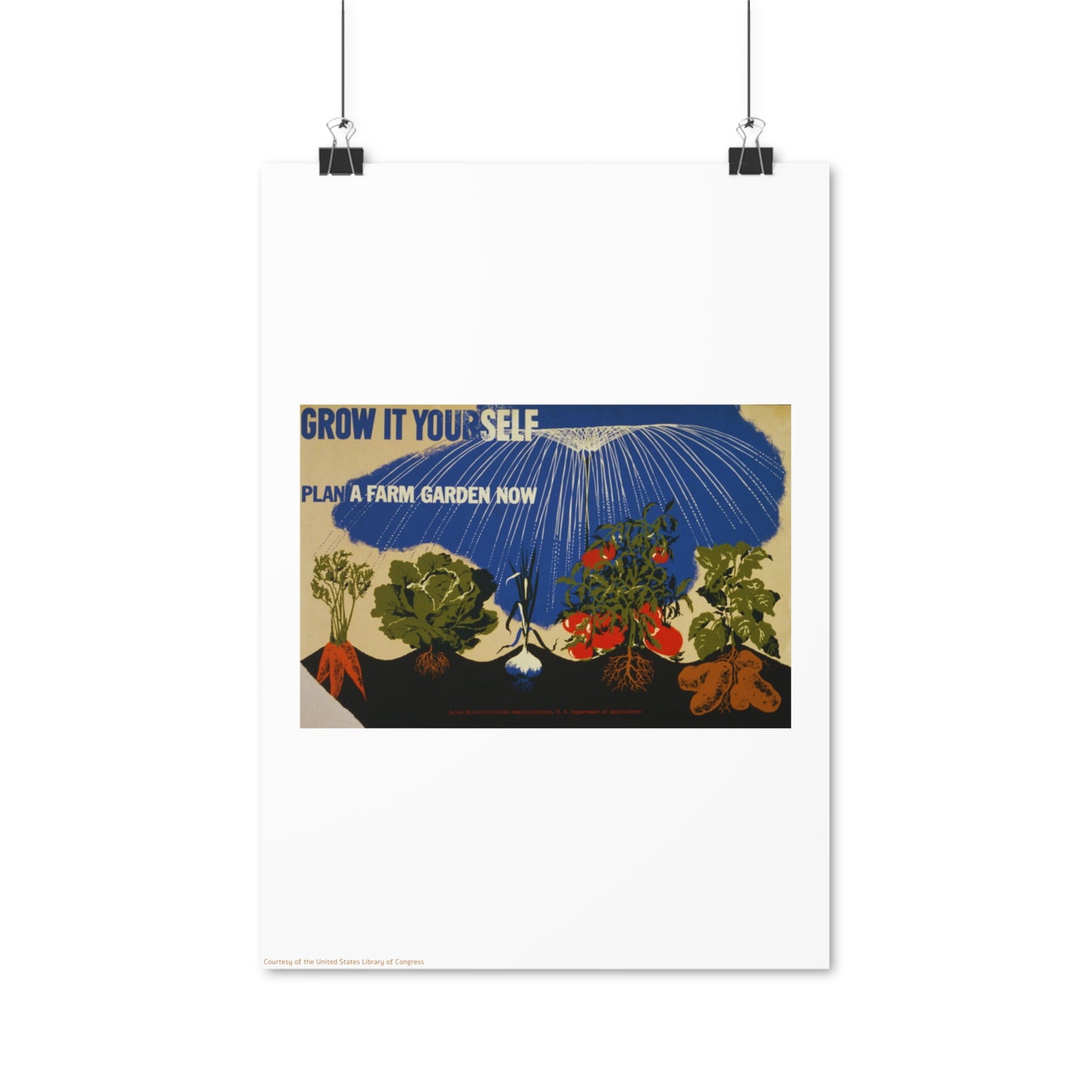 Garden Illustration Vertical Poster EU