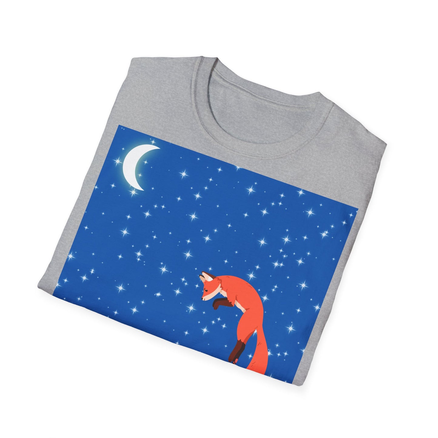 Camiseta unisex de estilo suave Snow Jumping Fox 