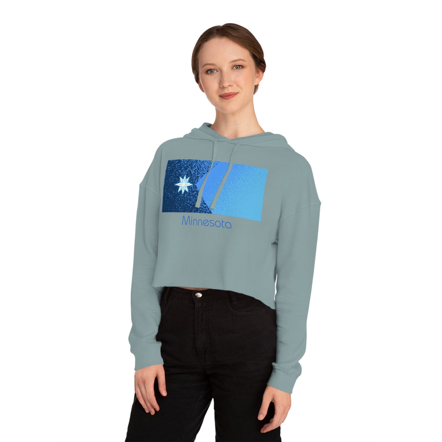 Sudadera corta con capucha para mujer Modern Minnesota