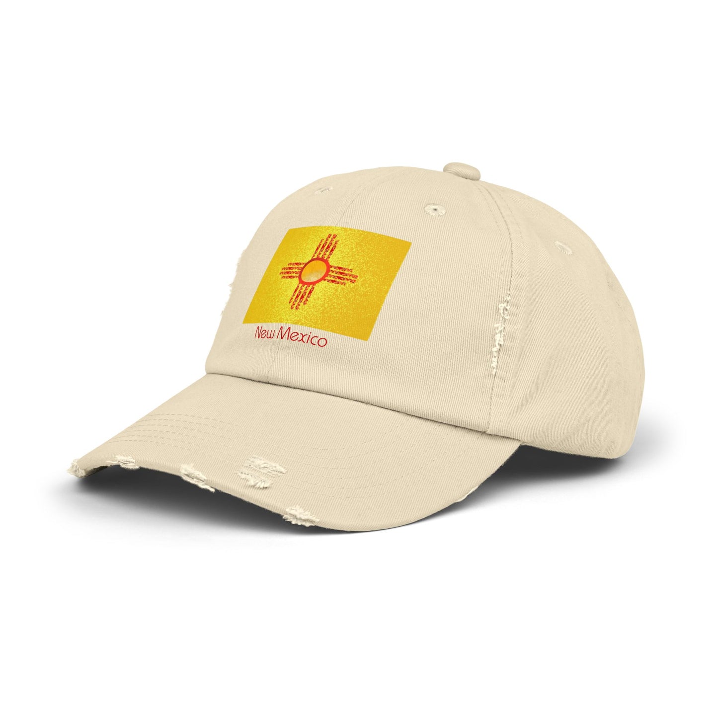 Modern New Mexico Unisex Distressed Cap