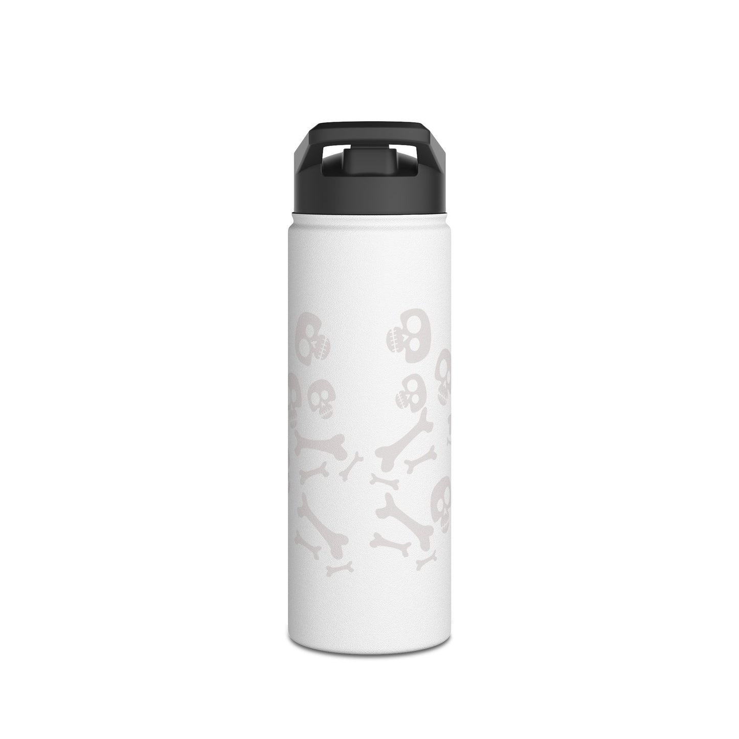 Skull and Bones Stainless Steel Water Bottle, Standard Lid