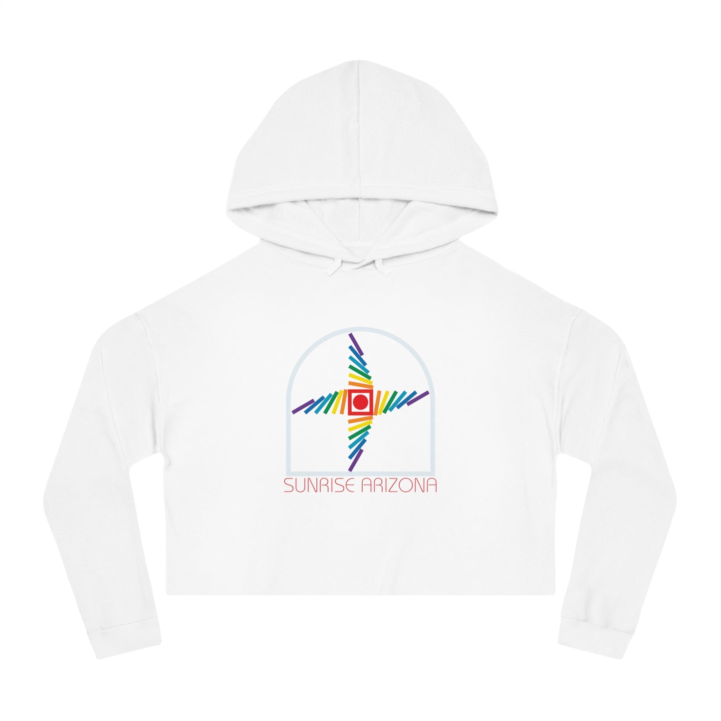 Arizona Sunrise  Women’s Cropped Hooded Sweatshirt