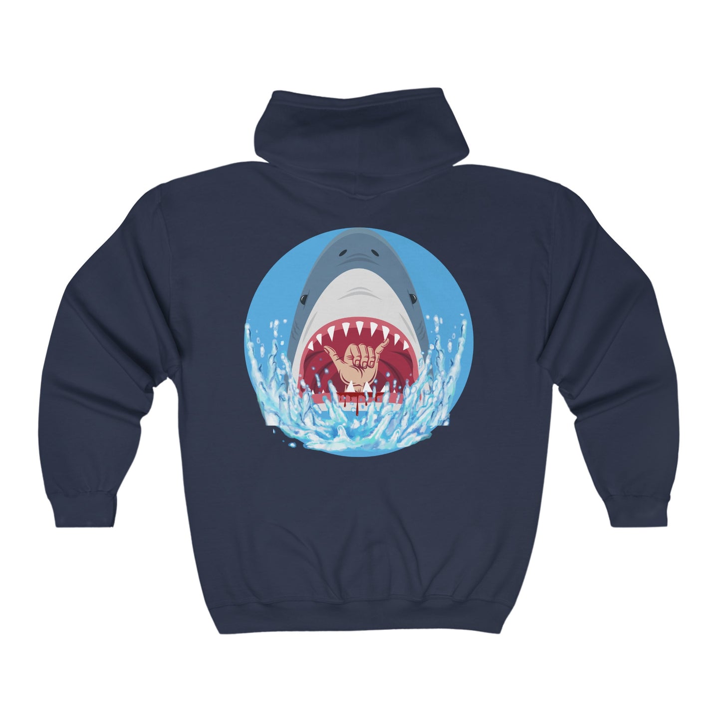 Surfin' Shark Unisex Heavy Blend™ Full Zip Hooded Sweatshirt