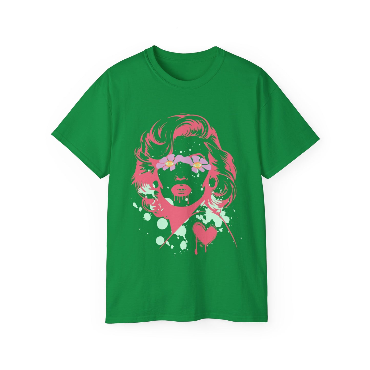 Camiseta unisex de algodón ultra fino con estampado de grafiti de Norma