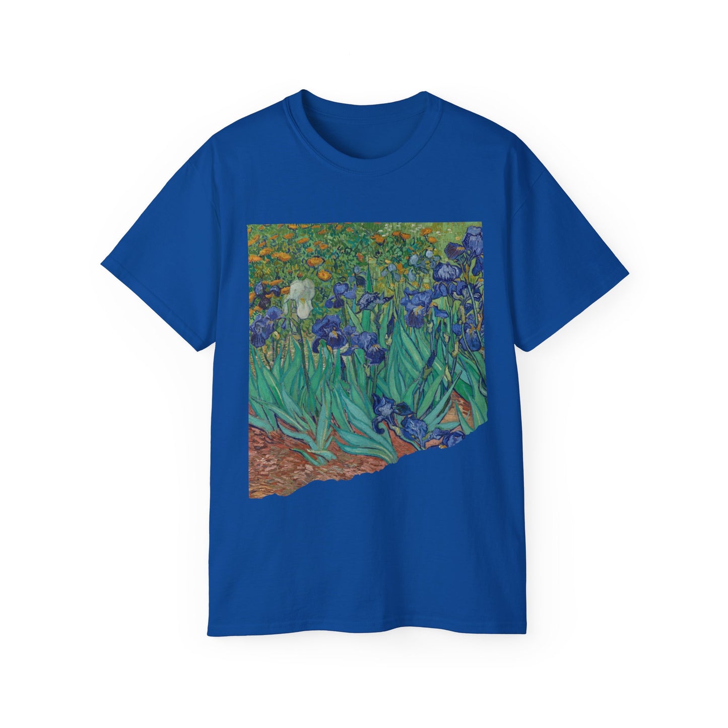 Camiseta unisex de algodón ultrafino con la imagen de los lirios rasgados de Van Gogh, 1889, UE