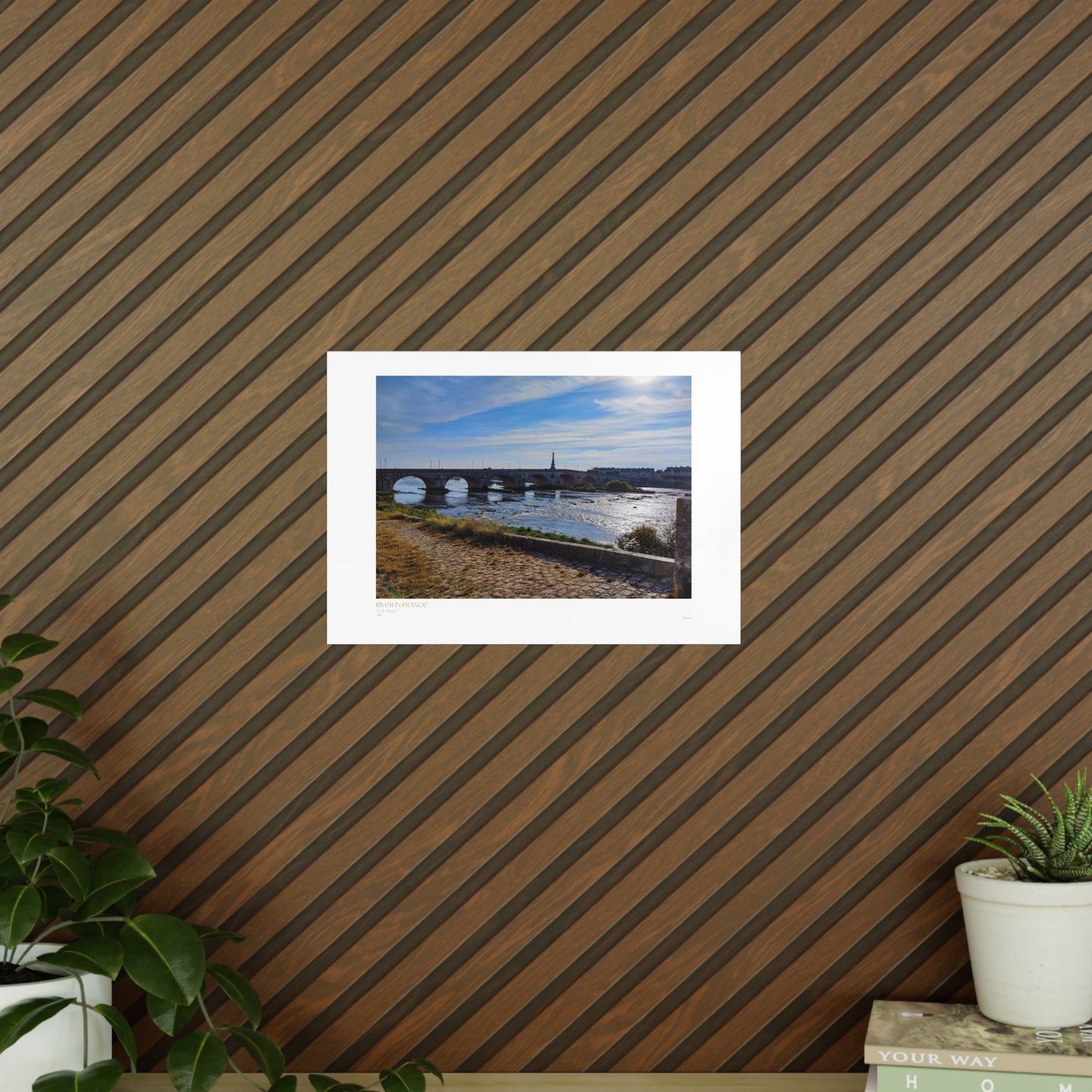 River In France Matte Photograph Horizontal Posters EU