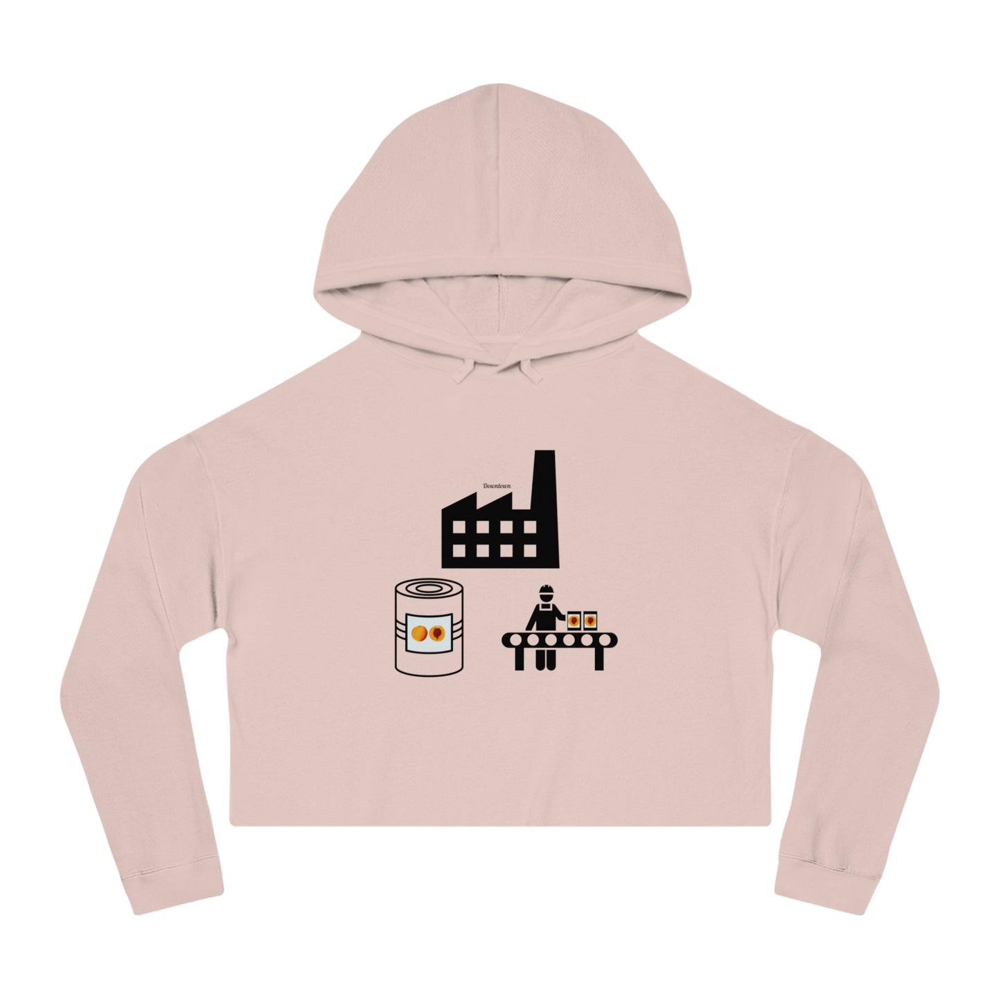 Peaches Crop Hoodie