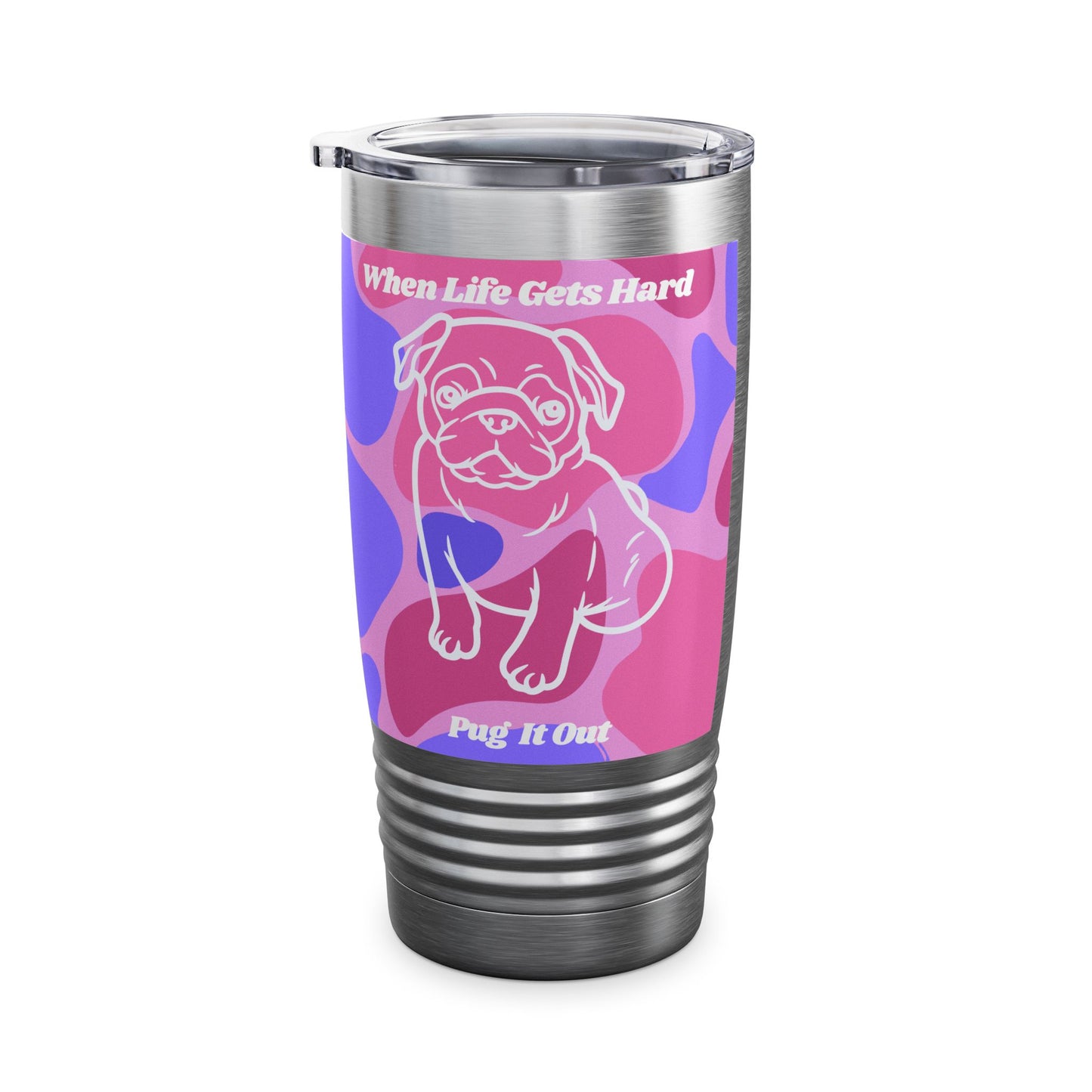 Charming Pug Ringneck Tumbler, 20oz