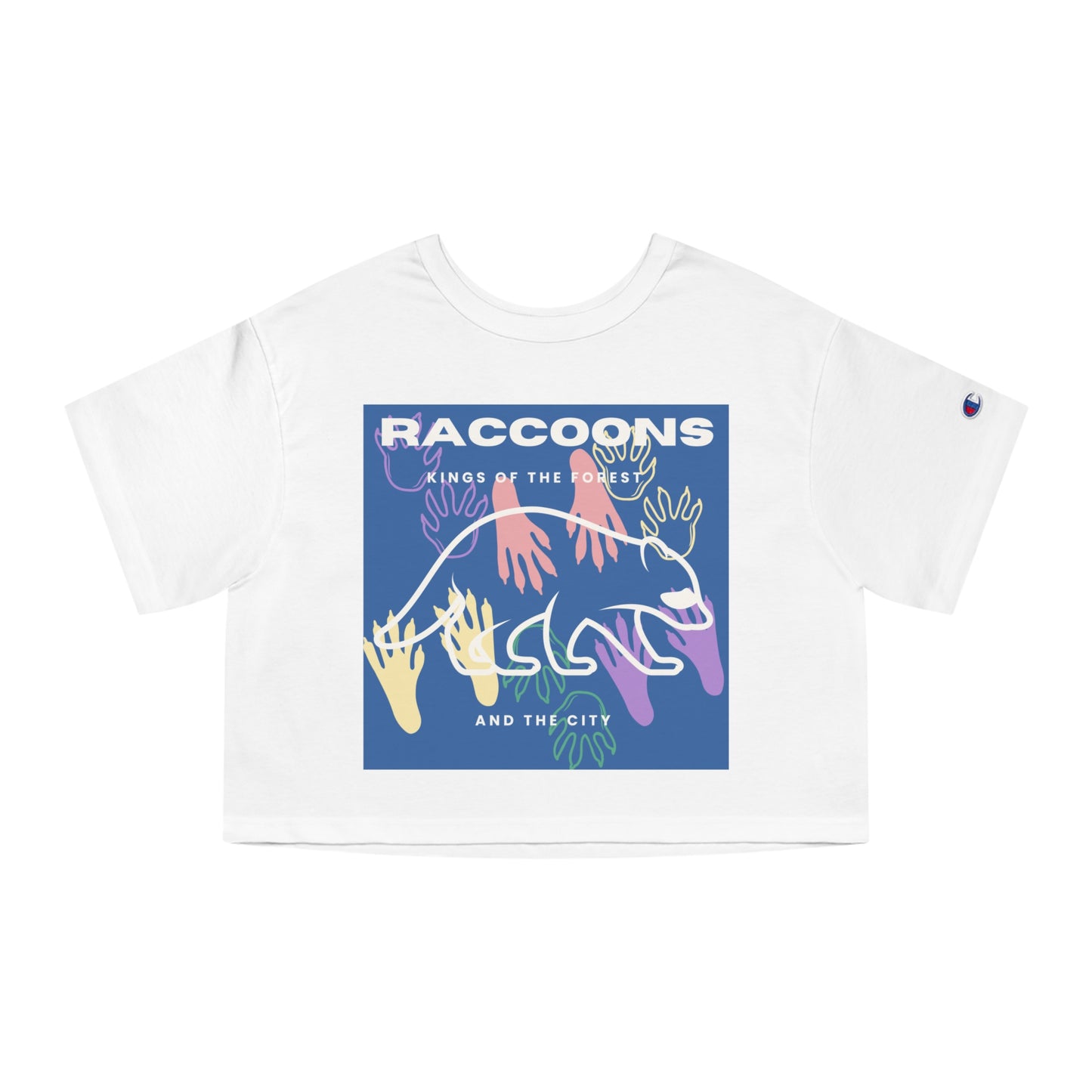 Kings of City Forest Raccoons Champion Women's Heritage Cropped T-Shirt