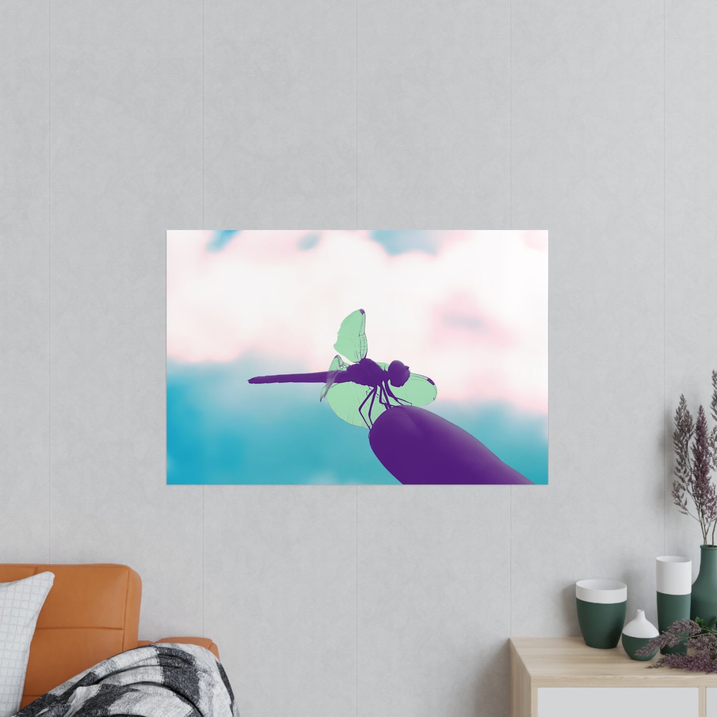 Dragonfly Dreamy Matte Photograph Horizontal Posters EU