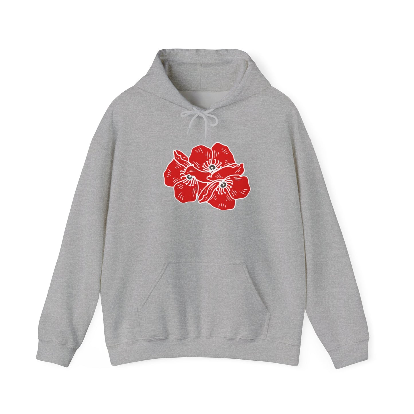 Sudadera con capucha unisex Poppies Heavy Blend™