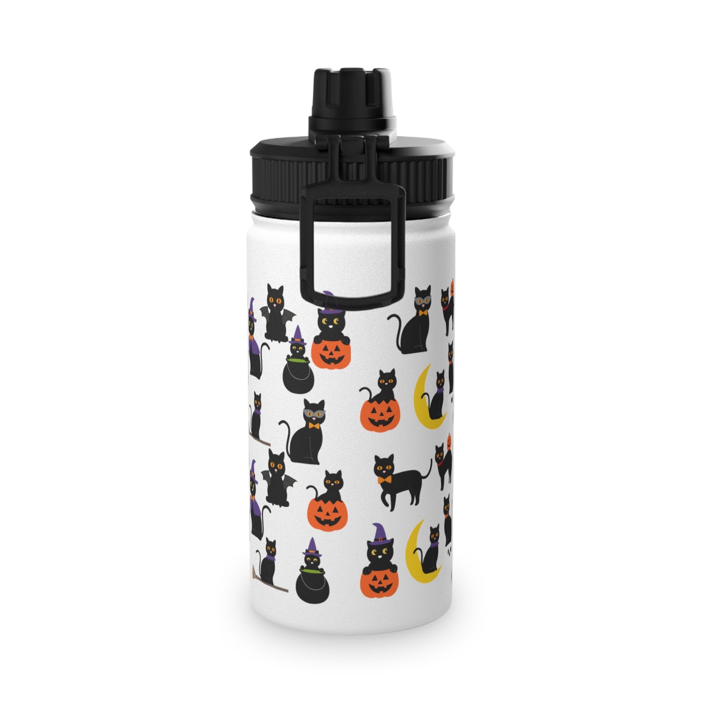 Halloween Cats Stainless Steel Water Bottle, Standard Lid EU