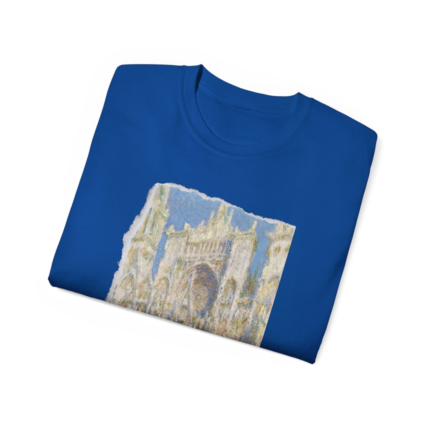 Camiseta de algodón ultradelgada de Claude Monet, catedral de Rouen, el portal al sol, 1894