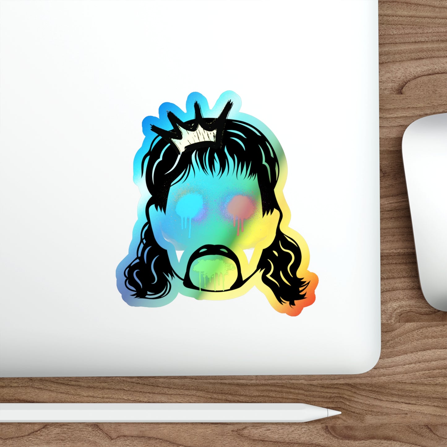 Mullet Tagg Holographic Die-cut Stickers