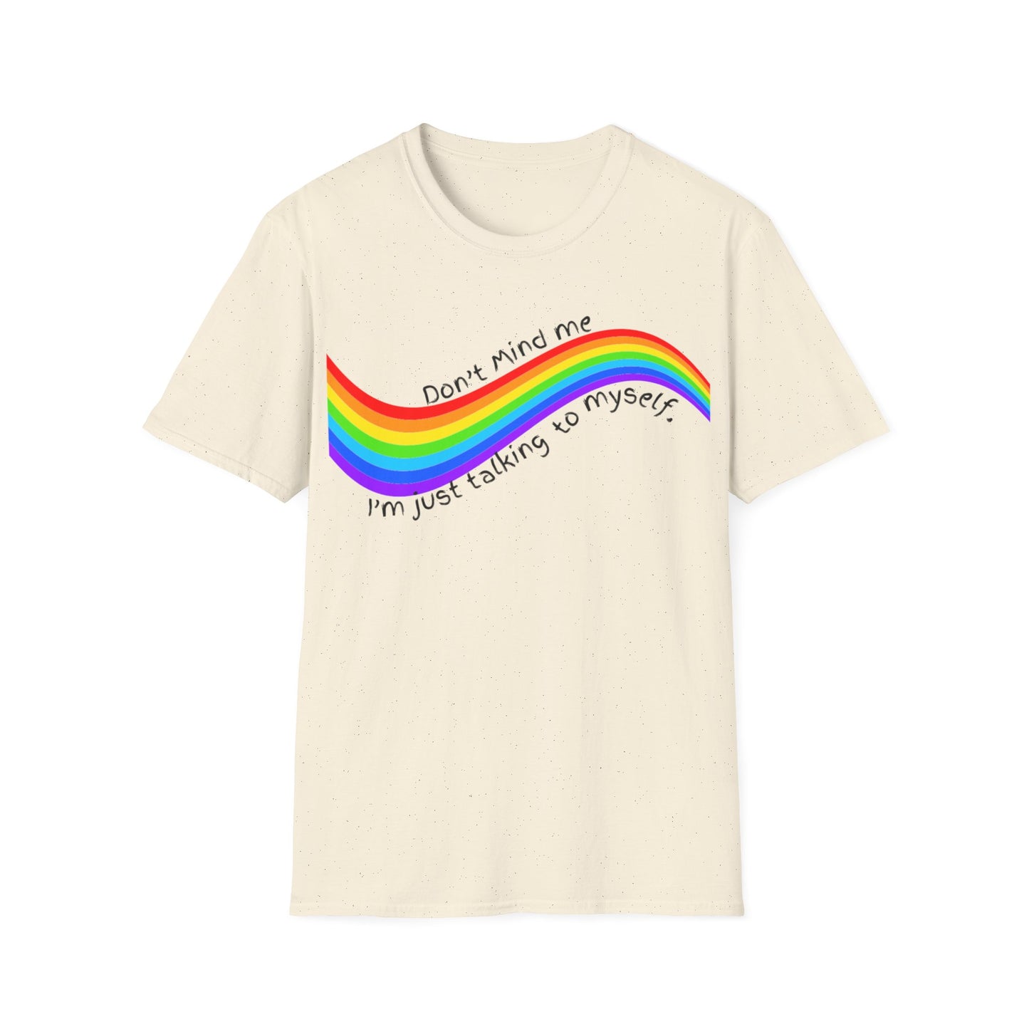 Talking to Myself Rainbow Unisex Softstyle T-Shirt