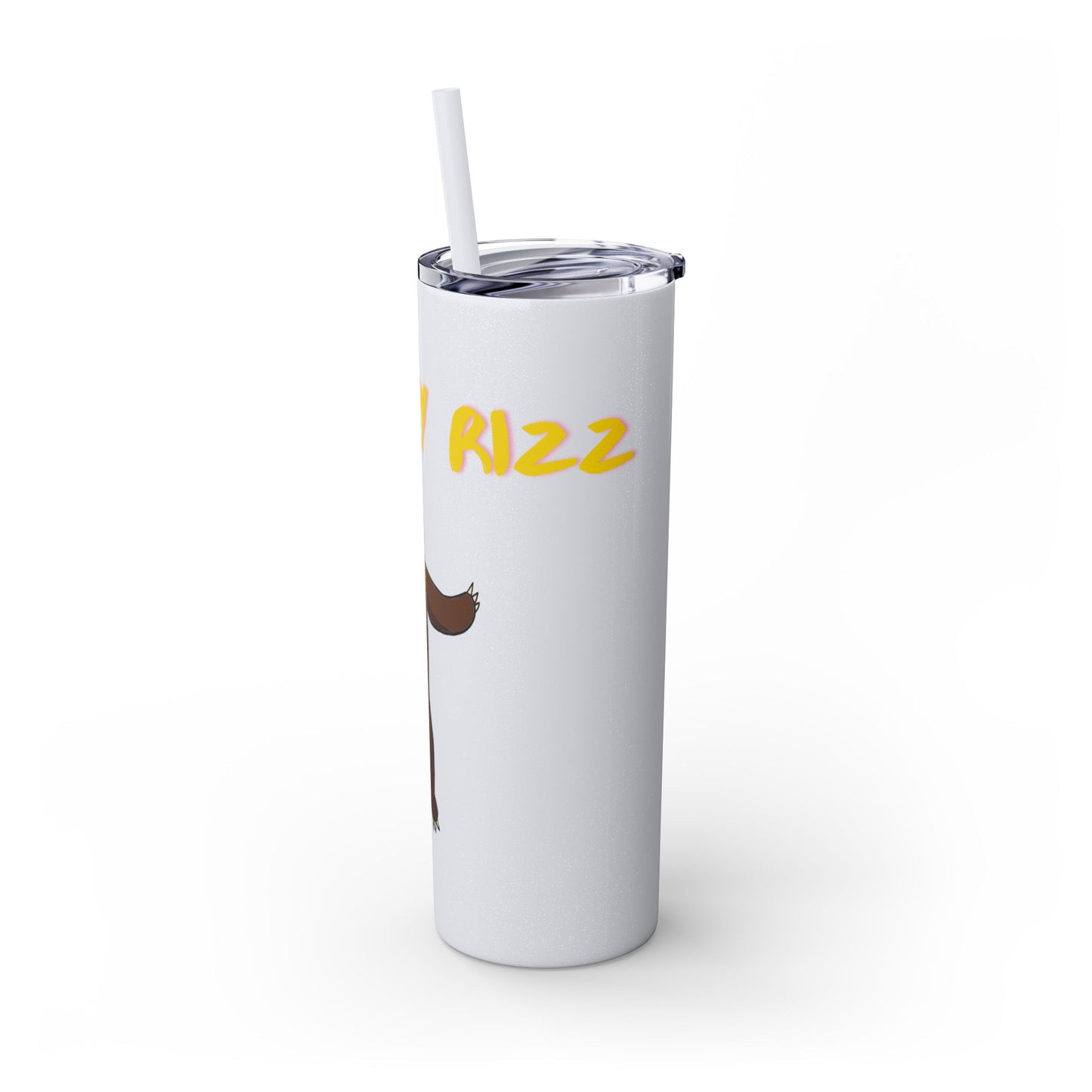 Grizzly Rizz Bear Tumbler with Straw, 20oz