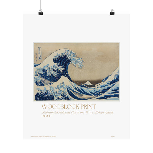 Katsushika Hokusai, Under the Wave off Kanagawa Japan1830/33 Vertical Poster