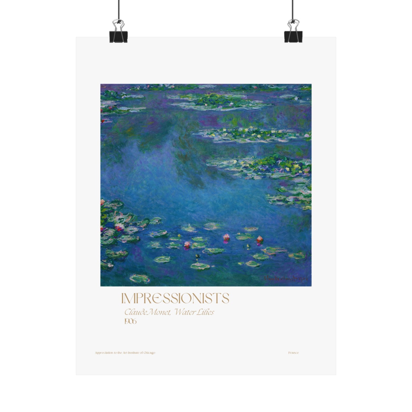 Claude Monet, Water Lilies 1906 Vertical Posters