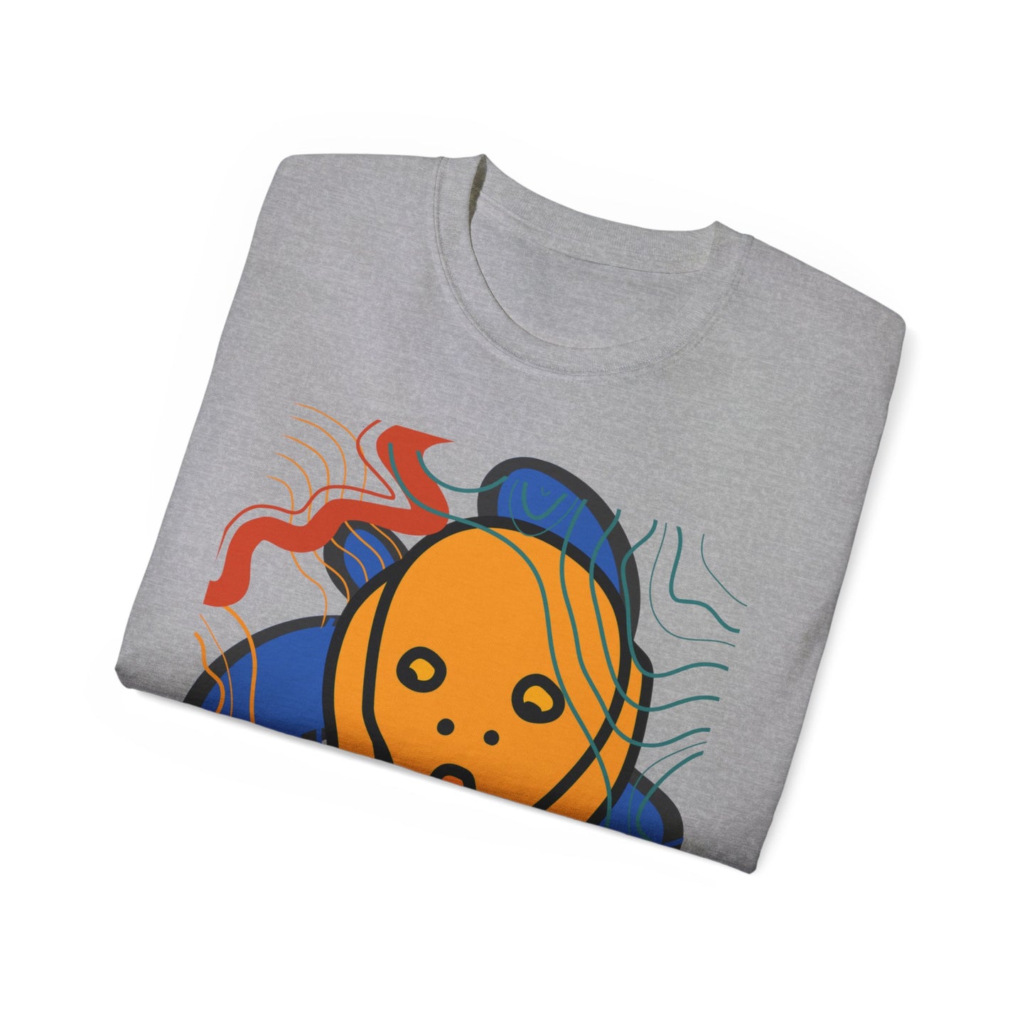 Camiseta unisex de algodón ultrafino Scream and Squiggles de la UE