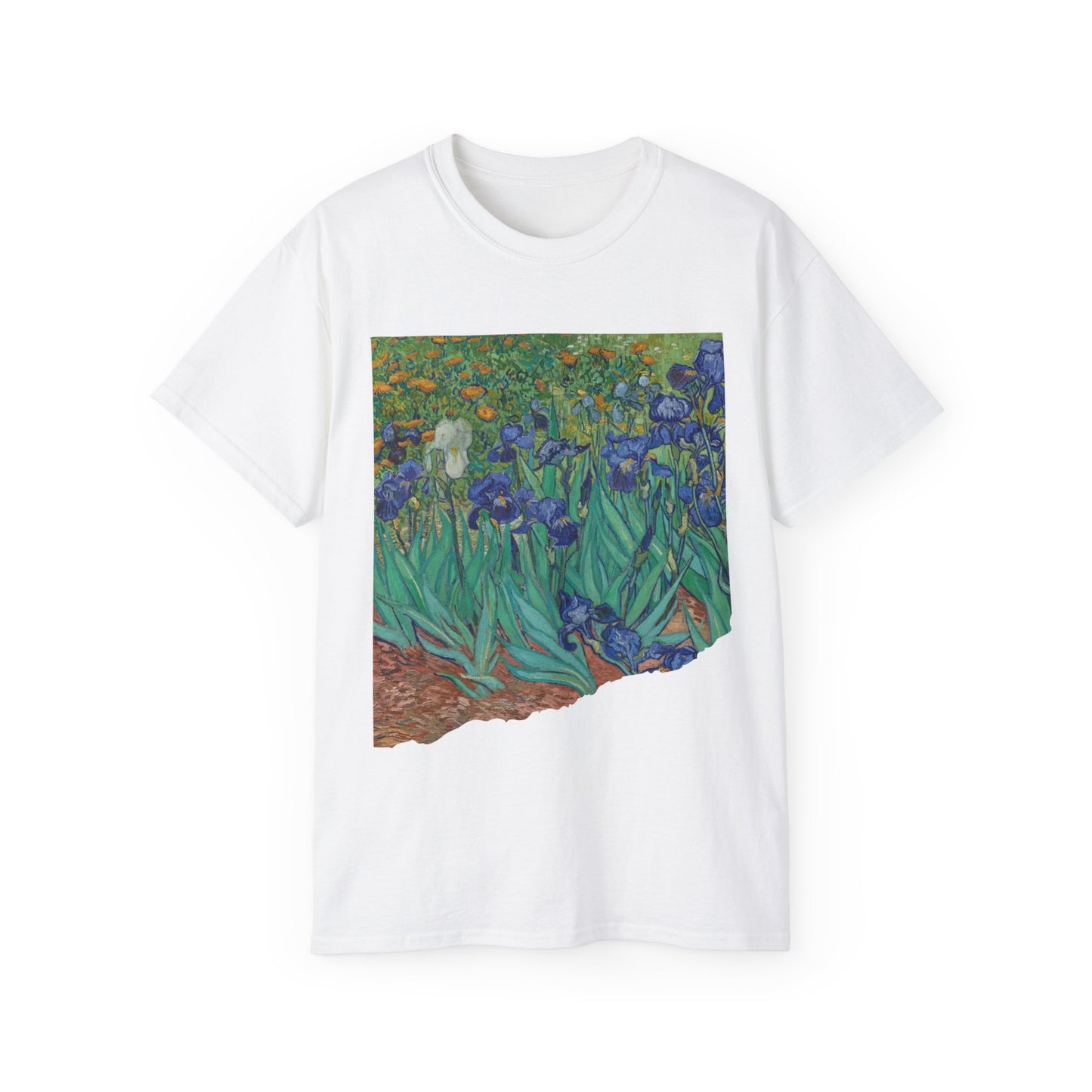 Camiseta unisex de algodón ultrafino con la imagen de los lirios rasgados de Van Gogh, 1889, UE