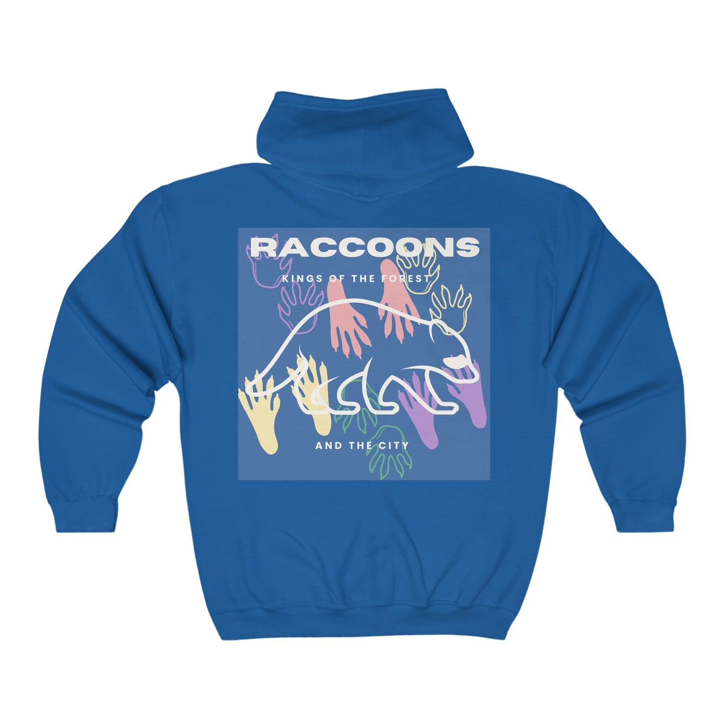 Kings of City Forest Raccoons Unisex Heavy Blend™ Full Zip Hooded Sweatshirt EU