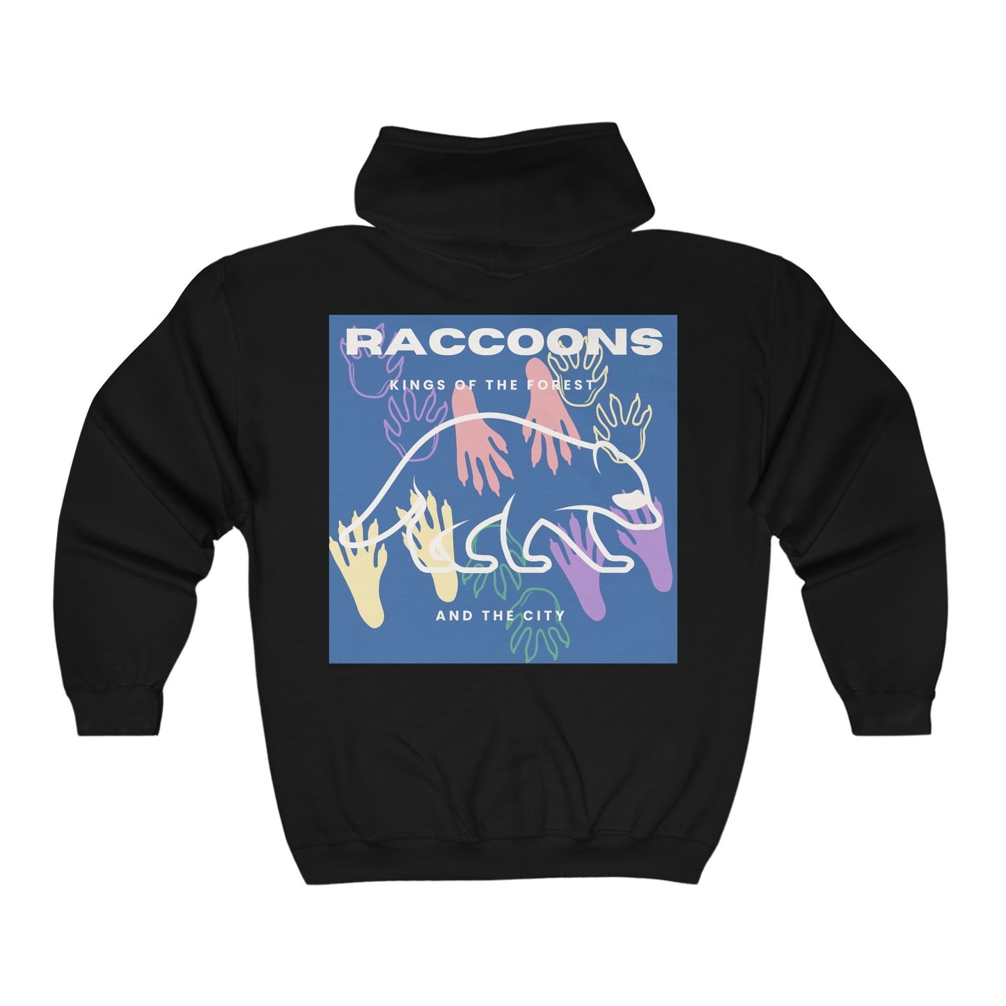 Kings of City Forest Raccoons Unisex Heavy Blend™ Full Zip Hooded Sweatshirt EU