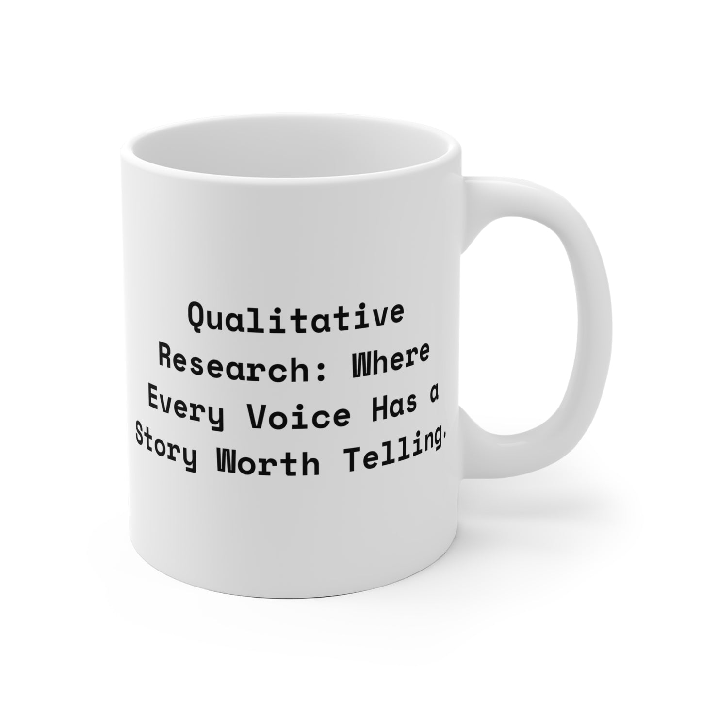 Social Researcher Qualitative Research  Mug 11oz EU